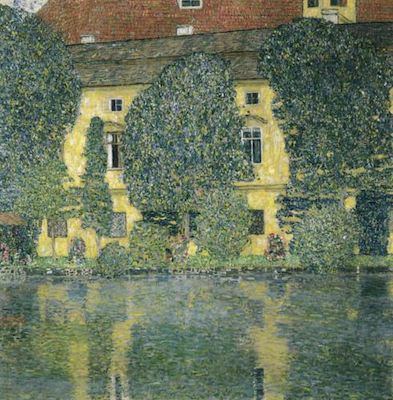 Au bord de la rivière de Schloß Kammer, par Gustav Klimt
