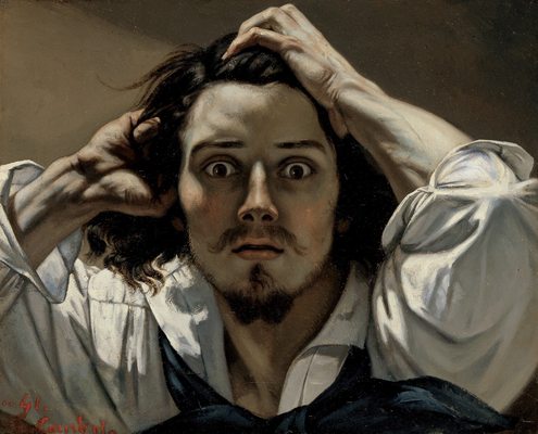Autoportrait : Le déséspéré, par Gustave Courbet