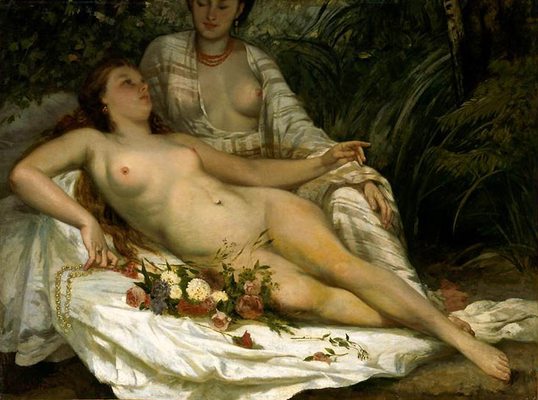 Baigneuses, par Gustave Courbet