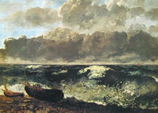 La mer orageuse, par Gustave Courbet