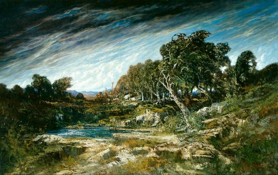 La rafale de vent, par Gustave Courbet