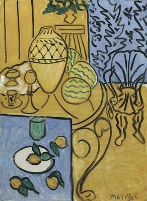 Intérieur jaune et bleu, par Henri Matisse