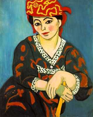 Mme Matisse en madras rouge, par Henri Matisse