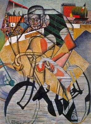Au vélodrome, par Jean Metzinger