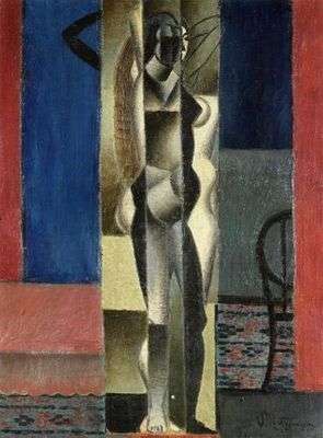 Femme nue devant un miroir, par Jean Metzinger