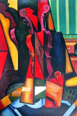 Violon et guitare, par Juan Gris
