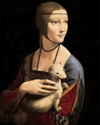 La dame à l'hermine, par Léonard de Vinci