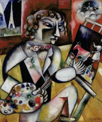 Autoportrait aux sept doigts, par Marc Chagall
