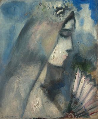 La mariée à l'éventail, par Marc Chagall