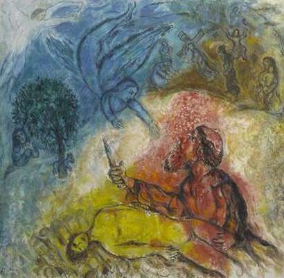Le sacrifice d'Isaac, par Marc Chagall