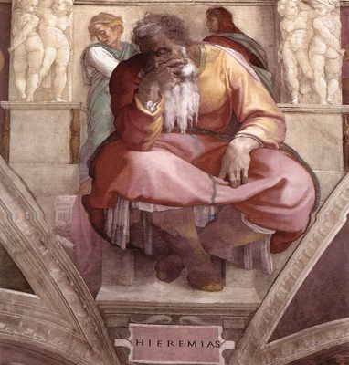 Le prophète Jérémiah, par Michel-Ange