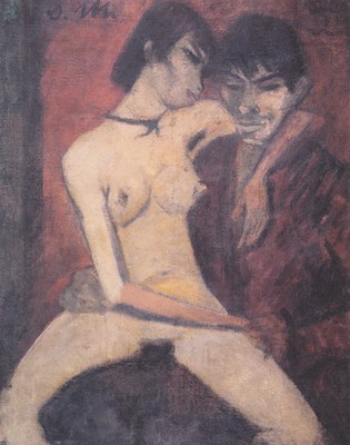 Les amants (1921), par Otto Mueller