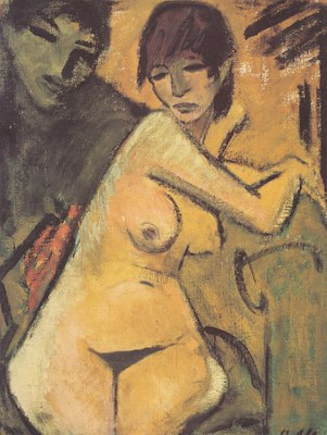 Les amants (1920), par Otto Mueller