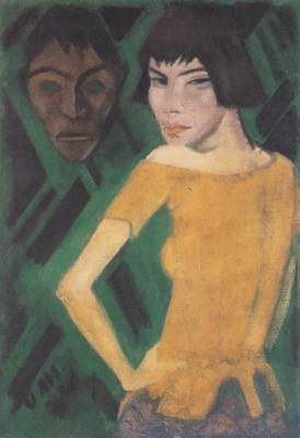 Marischka avec masque, par Otto Mueller