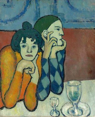 L'arlequin et sa compagne, par Pablo Picasso