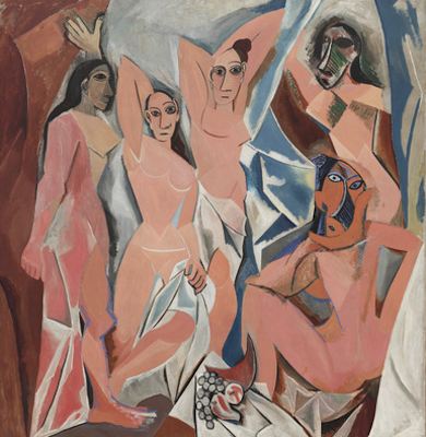 Les demoiselles d'Avignon, par Pablo Picasso