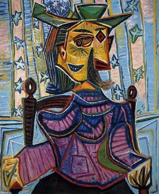 Dora Maar dans un fauteuil, par Pablo Picasso