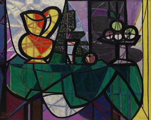 Pichet et coupe de fruits, par Pablo Picasso