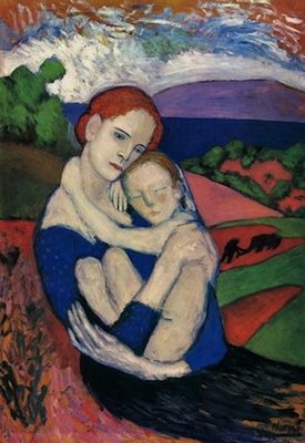Mère et enfant, par Pablo Picasso