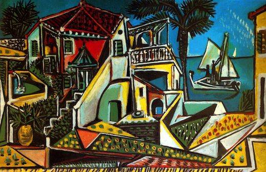 Paysage méditérranéen, par Pablo Picasso
