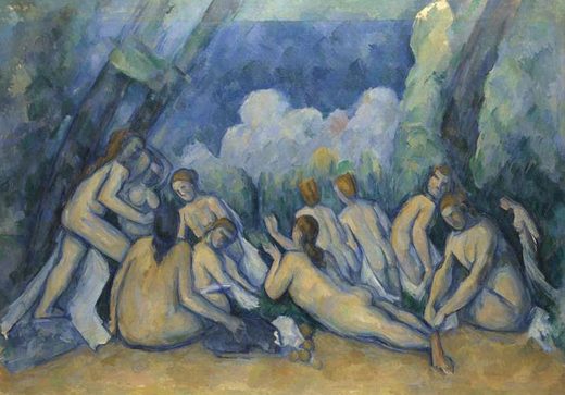 Les grandes baigneuses, par Paul Cézanne
