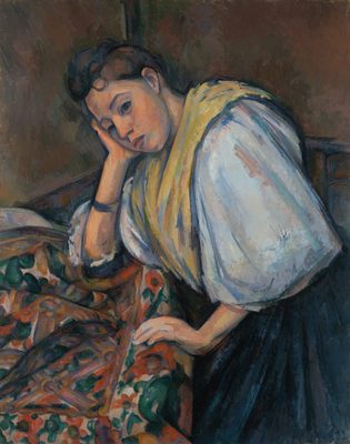 La jeune italienne, par Paul Cézanne