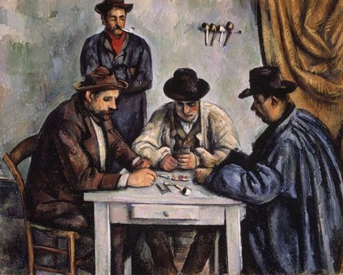 Les joueurs de cartes (II), par Paul Cézanne