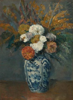 Vase de dahlias, par Paul Cézanne