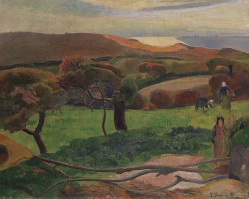 Paysage breton, par Paul Gauguin