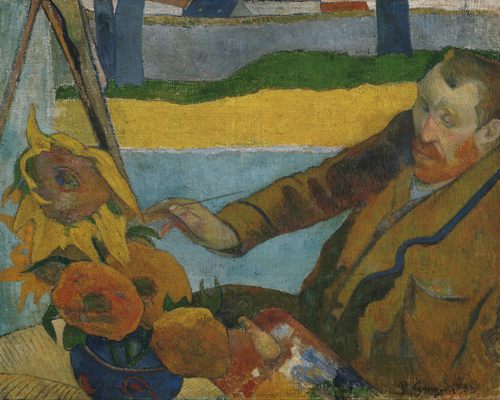 Vincent van Gogh peignant des tournesols, par Paul Gauguin