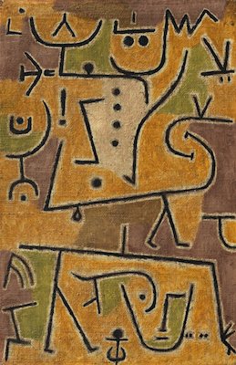 Le Gilet d'or, par Paul Klee