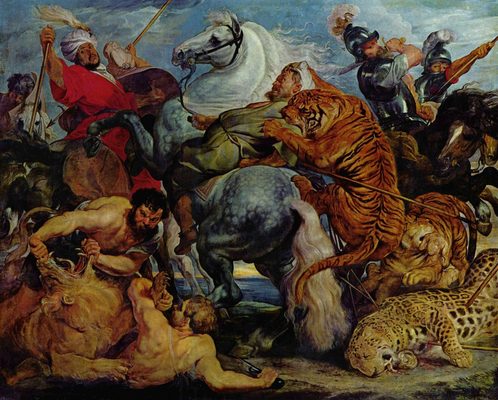 La chasse au tigre, au lion, et au léopard, par Peter-Paul Rubens