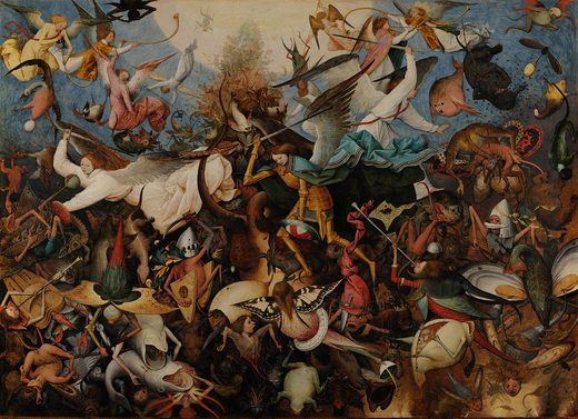 La chute des anges rebelles, par Pieter Bruegel