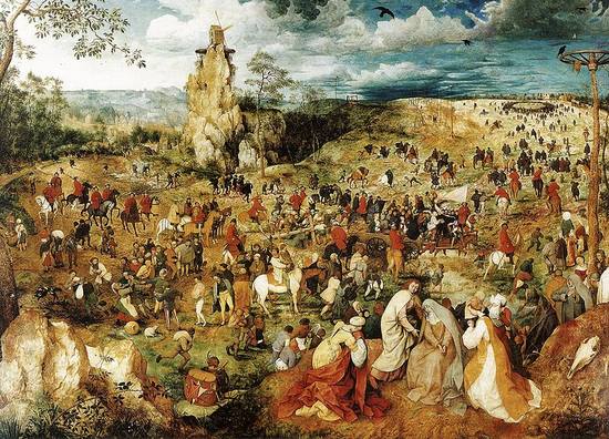 Le portement de la croix, par Pieter Bruegel