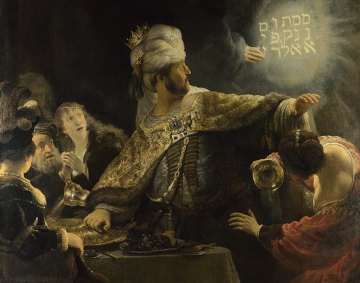 Le festin de Balthazar, par Rembrandt van Rijn