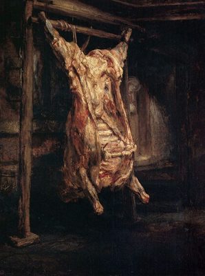 Le Boeuf écorché, par Rembrandt van Rijn