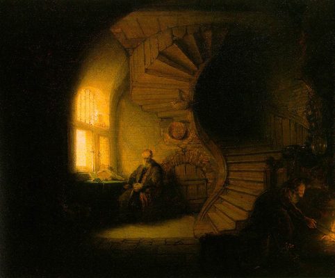 Le philosophe en méditation, par Rembrandt van Rijn