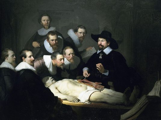 La leçon d'anatomie, par Rembrandt van Rijn