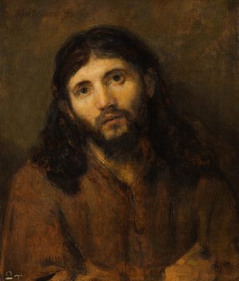 Tête du Christ, par Rembrandt van Rijn