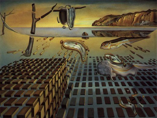 La désintégration de la persistance de la mémoire, par Salvador Dali
