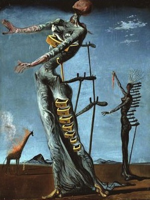 Girafe en feu, par Salvador Dali
