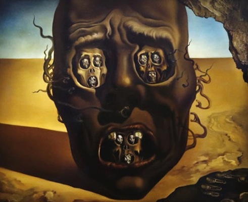 Le visage de la guerre, par Salvador Dali