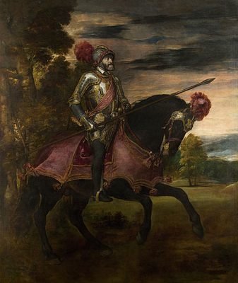Charles Quint à cheval à Mühlberg, par Titien