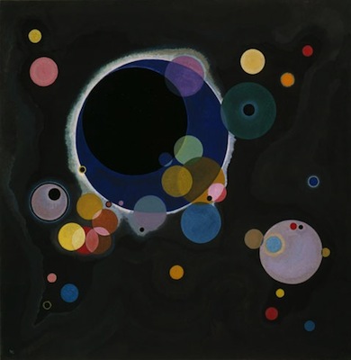 Plusieurs cercles, par Wassily Kandinsky