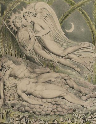 Adam et Eve endormis, par William Blake
