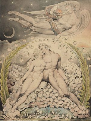 L'amour d'Adam et Ève, par William Blake
