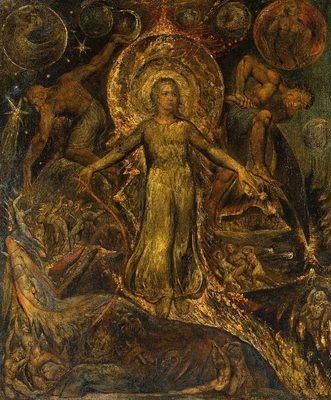 La forme spirituelle du guide des abîmes, par William Blake