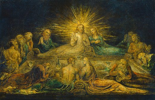 Le dernier repas de Jésus, par William Blake
