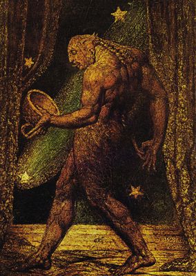 Le fantôme d'une puce, par William Blake