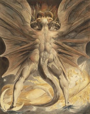 Le Grand Dragon Rouge et la femme aux habits de Soleil, par William Blake